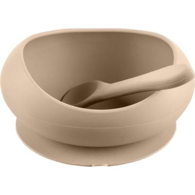 Zopa Silicone Tableware Set komplet naczyń Sand Beige 1 szt.