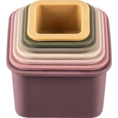 Zopa Silicone Stacking Cups kubeczki do układania wieży Multicolor 6 m+ 7 szt.