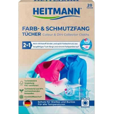Heitmann Chusteczki wyłapujące kolor i brud 20 szt.