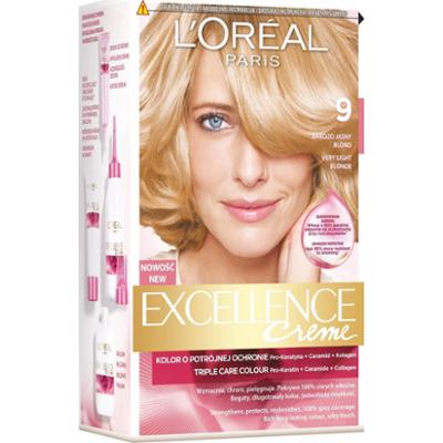 L'Oréal Paris Excellence Creme Farba do włosów 9 Bardzo jasny blond