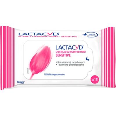 Lactacyd Sensitive Chusteczki do higieny intymnej 15 sztuk