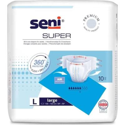 Seni Super pielucho-majtki dla dorosłych rozmiar Large 10 szt
