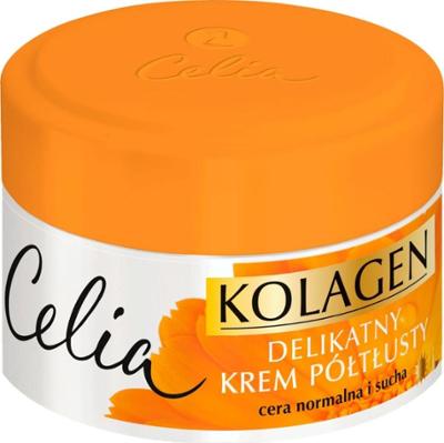 Celia Kolagen krem półtłusty z nagietkiem na dzień i na noc 50 ml