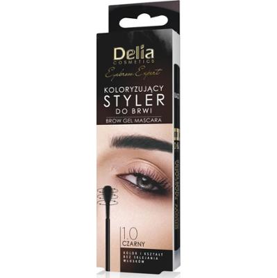Delia 1.0 Czarny koloryzujący styler do brwi 11 ml