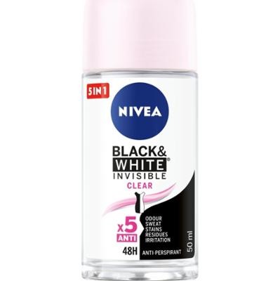 Nivea Black&White Invisible Clear Antyperspirant Roll ON 50 ml