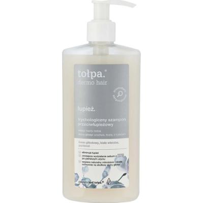 TOŁPA DERMO HAIR Trychologiczny szampon przeciwłupierzowy, kwas glikolowy i biała wierzba, 250 ml