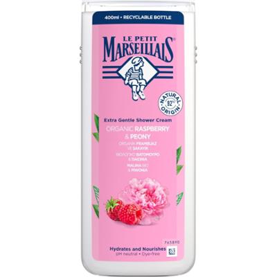 Le Petit Marseillais Kremowy żel pod prysznic malina bio & piwonia 400 ml