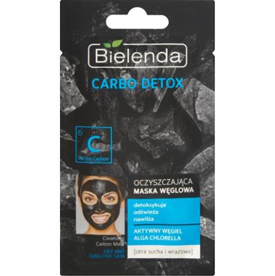 BIELENDA Carbo Detox Oczyszczająca maska węglowa cera sucha i wrażliwa 8 g