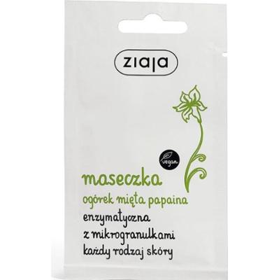 Ziaja Maska enzymatyczna do twarzy Ogórek Mięta 7 ml