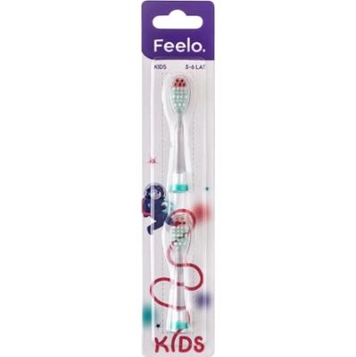 Feelo Kids końcówki do szczoteczki sonicznej dla dzieci 3-6 lat 2 sztuki