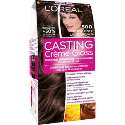 L'Oreal Paris Casting Creme Gloss Farba do włosów 500 jasny brąz