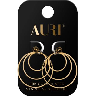 Auri Kolczyki Wiszace 3 Obrecze