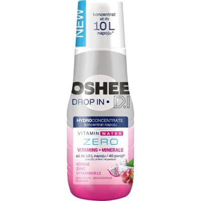 Oshee Drop In Zero koncentrat napoju o smaku czerwonych winogron i dragonfruit z dodatkiem witamin oraz cynku i jodu 500 ml