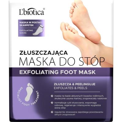 L’biotica maska złuszczająca do stóp w postaci nasączonych skarpetek