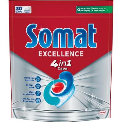 SOMAT Excellence 4 in 1 kapsułki do zmywarki 30 sztuk