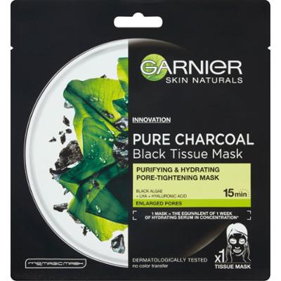 Garnier Pure Charcoal Oczyszczająca maska na tkaninie z węglem 28 g