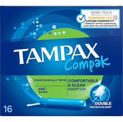 Tampax Compak Super Tampony z aplikatorem, 16 szt