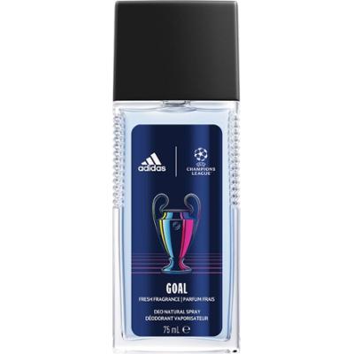 ADIDAS UEFA Champions League Goal dezodorant w naturalnym sprayu dla mężczyzn, o świeżym zapachu pomarańczy i eukaliptusa, 75 ml