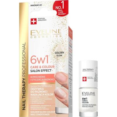 Eveline odżywka do paznokci 6w1 Nail Therapy Professional Golden Glow 5 ml