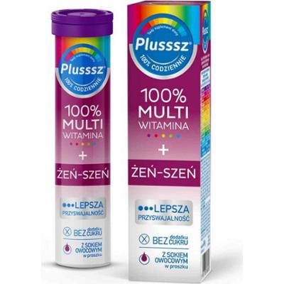 Plusssz 100% Multiwitamina + Żeń-szeń 20 tabletek