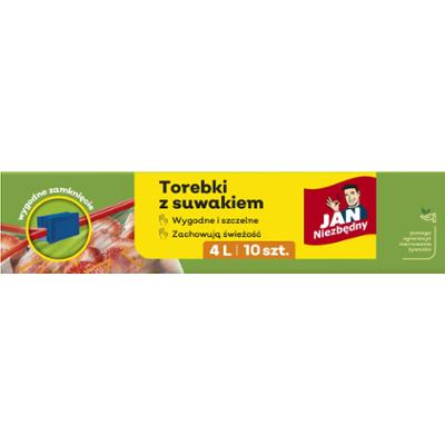 JAN NIEZBĘDNY torebki z suwakiem 4L 10 sztuk