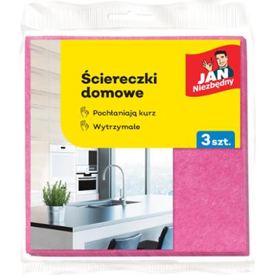 Jan Niezbędny Ściereczki domowe do kurzu 3 sztuki