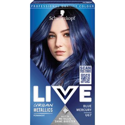 Schwarzkopf Live Urban Metallics farba do włosów U67 Blue Mercury