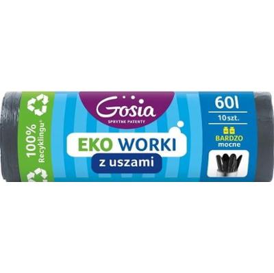 Gosia Worki Ldpe U.b.mocne Gra 60L 10Szt