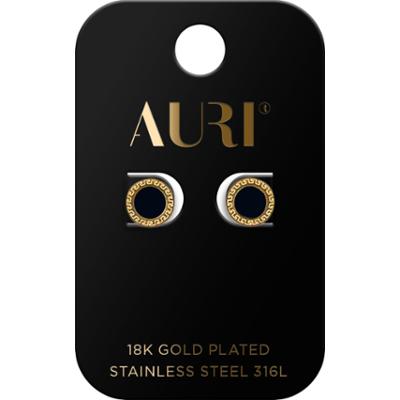 Auri Kolczyki Sztyfty Czarne Kołka