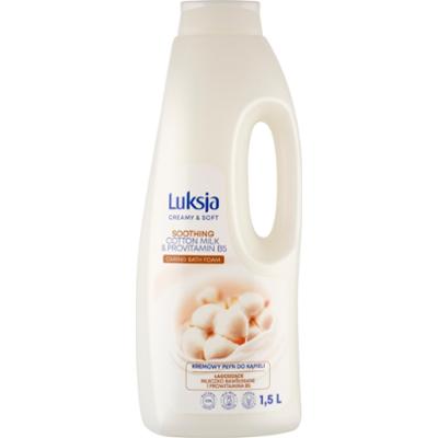 LUKSJA płyn do kąpieli mleczko bawełniane/prowitamina B5 1500 ml