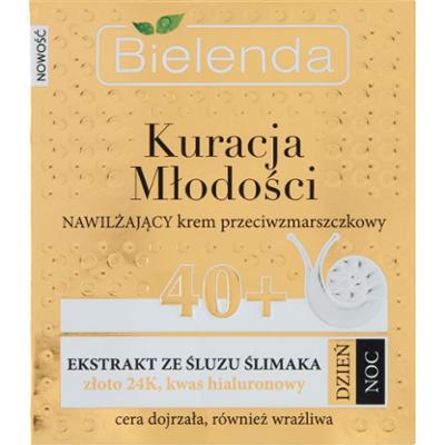 Bielenda Kuracja Młodości 40+ Nawilżający krem przeciwzmarszczkowy na dzień noc 50 ml