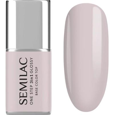 Semilac S610 Lakier Hybrydowy 3w1 One Step Glossy Barely Pink 7 ml