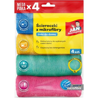 JAN NIEZBĘDNY ściereczki z mikrofibry 4 sztuki