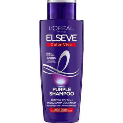 ELSEVE COLOR VIVE PURPLE Szampon neutralizujący żółte i pomarańczowe tony, 200ML