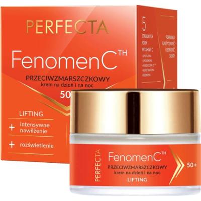 Perfecta Fenomen C Przeciwzmarszczkowy krem do twarzy na dzień i na noc 50+ 50 ml
