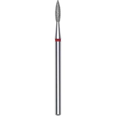 Staleks Frez diamentowy płomyk ostry czerwony Expert średnica 2,1 mm / 8 mm 1 szt