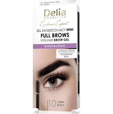 Delia Full Brows 1.0 Czerń żel zagęszczający do brwi 7 ml