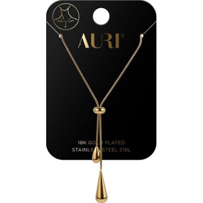 Auri naszyjnik regulowany typu krawatka z łezkami 1 sztuka