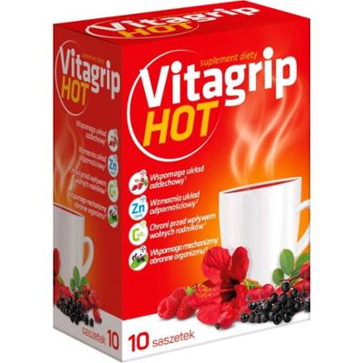 Dr Vita Vitagrip Hot suplement wspomagający odporność 10 saszetek