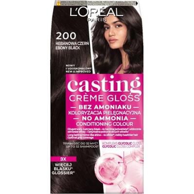L'Oreal Paris Casting Creme Gloss Farba do włosów 200 hebanowa czerń