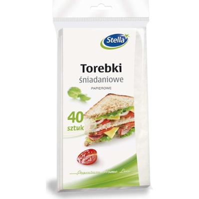STELLA torebki śniadaniowe papierowe 40szt.