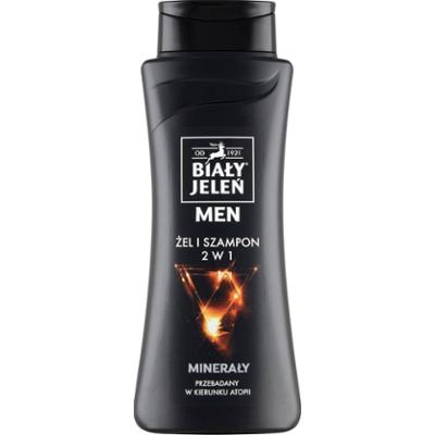 BIALY JELEN MEN 2W1 SZAMPON I ŻEL MINERAŁY, 300 ml