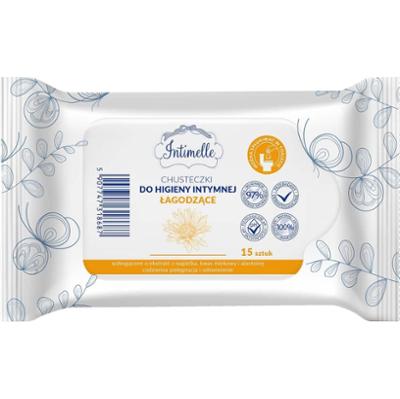 Intimelle chusteczki do higieny intymnej, łagodzące, 15szt.