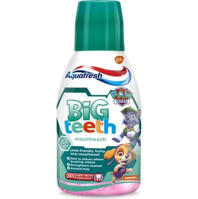 Aquafresh Big Teeth Płyn do płukania jamy ustnej z fluorkiem 300 ml