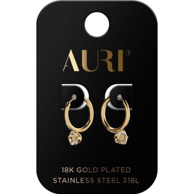 Auri kolczyki sztyfty damskie Koła z Cyrkonią