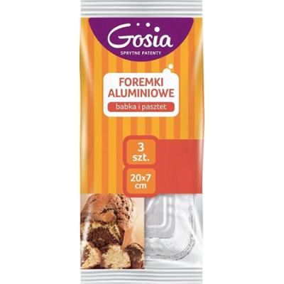 GOSIA foremka aluminiowa do babek i pasztetów 3szt.