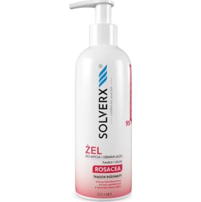 Solverx Żel Do Mycia Twarzy I Demakijażu Rosacea 200Ml