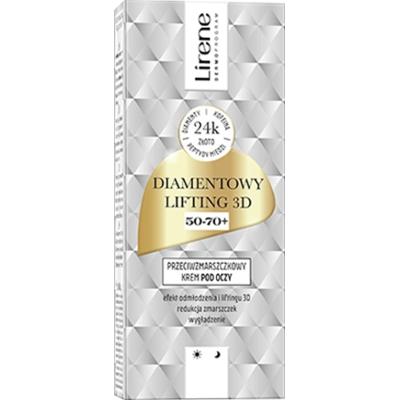 Lirene Diamentowy Lifting 3D Przeciwzmarszczkowy krem pod oczy 50-70+ 15 ml