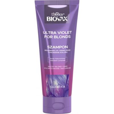 Biovax szampon do włosów blond i siwych tonujący regenerujący Ultra Violet 200 ml