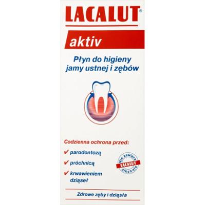LACALUT AKTIV płyn do higieny jamy ustnej i zębów 300ML